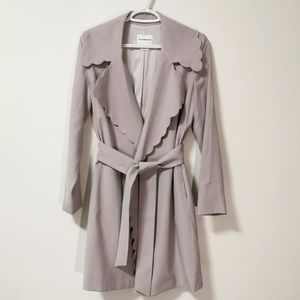 Club Monaco scalloped trench coat